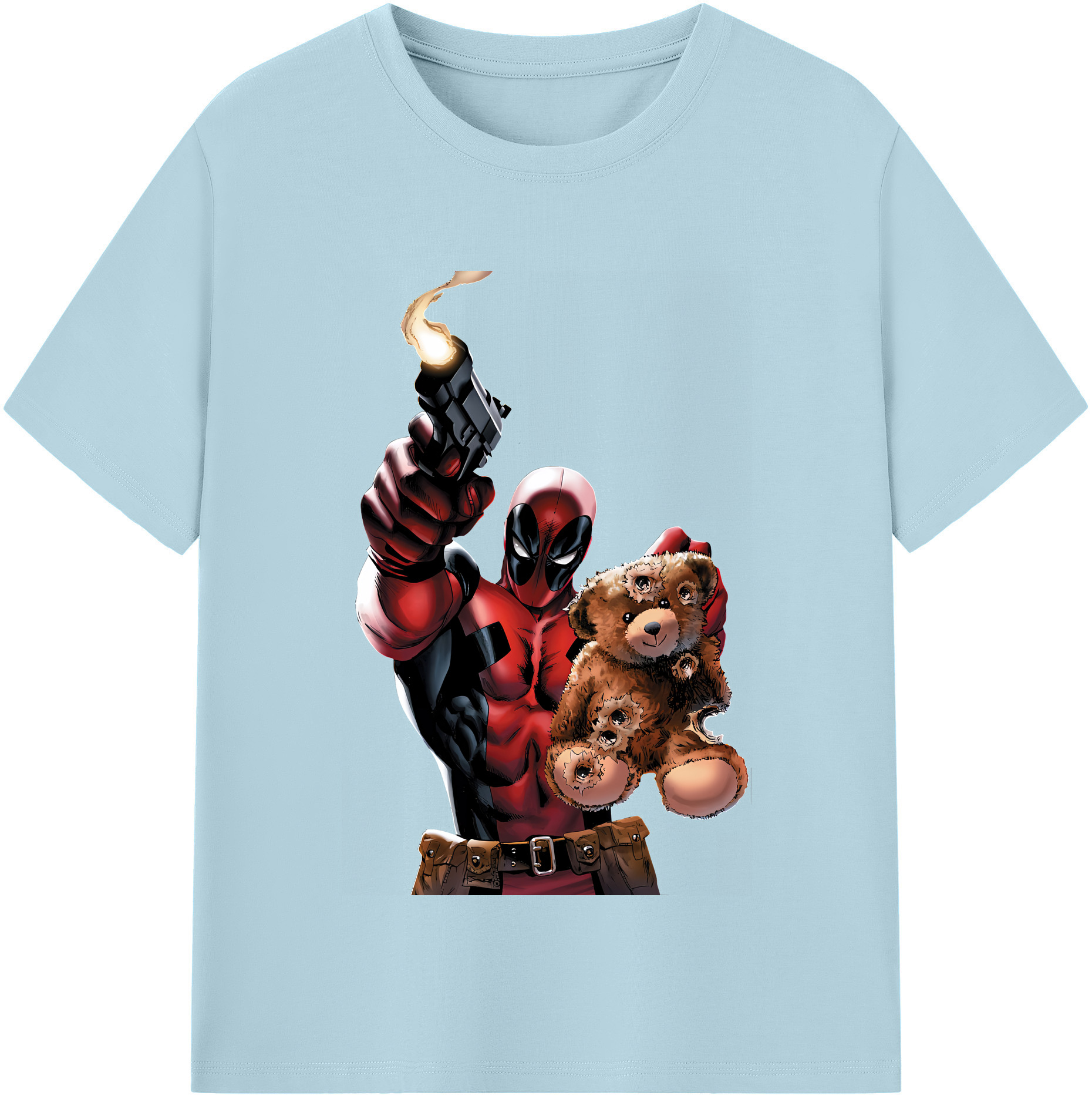 （画像用） Deadpool デッドプール 綿100％半袖Tシャツ（フロントプリント）